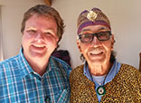 Philipp Kupferschmid und Schamane Don Agustin Rivas 2014 in Ayahuasca Zeremonie